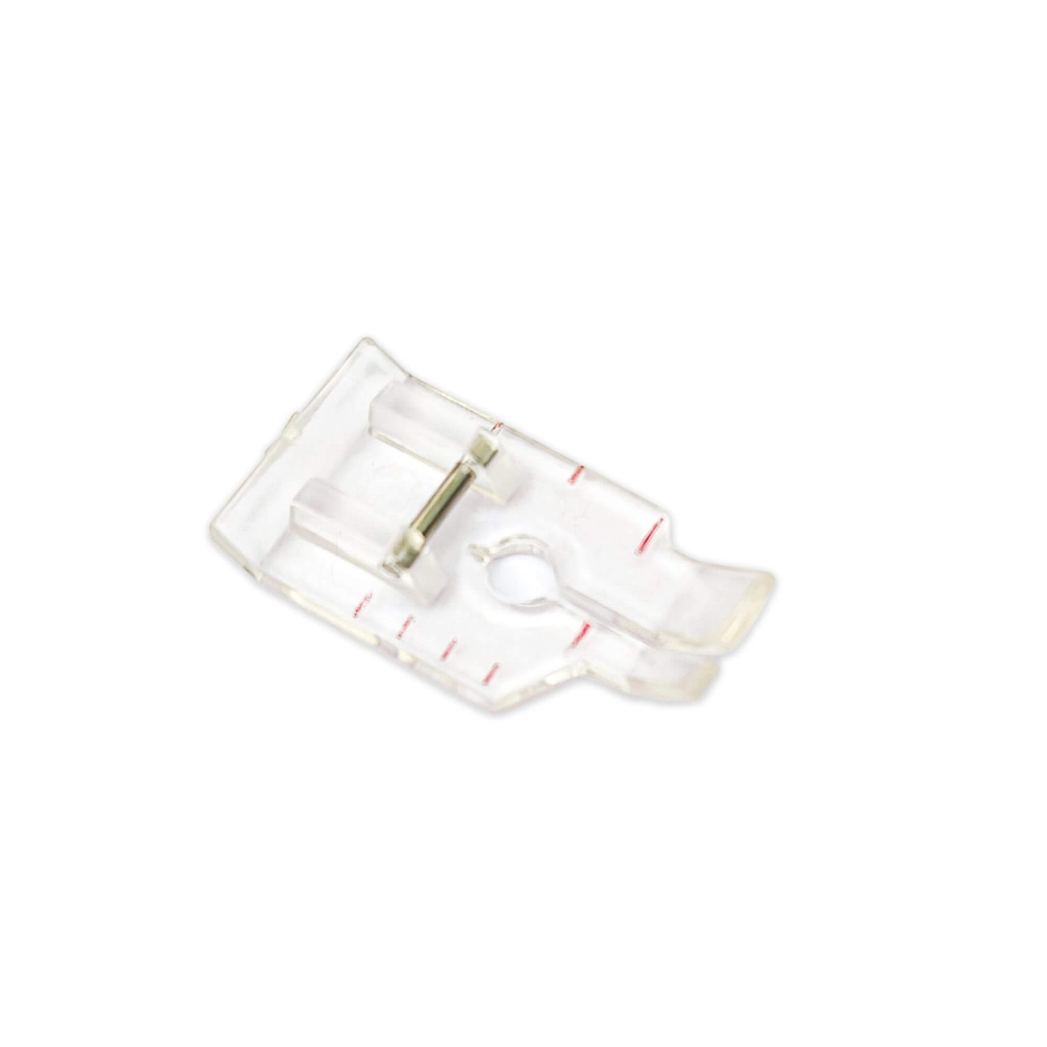 Snap on - Clear Quarter Inch Quilting Foot (No Guide Bar)